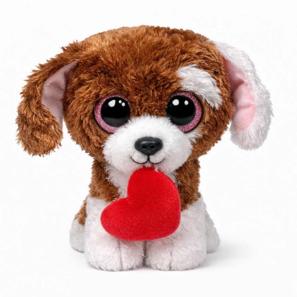 TY Cuddles 6-Zoll-Valentinstag-Plüschtier mit Herz
