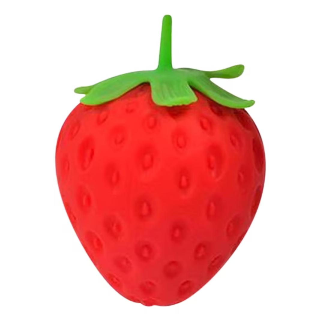 Langsam aufsteigendes Squishy-Spielzeug zum Stressabbau, Erdbeere, 3,8 cm