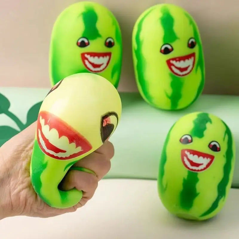 Wassermelonenmonster Squishy Lustiges sensorisches Fidget-Spielzeug mit Früchten