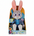 Disney Zootopia Judy Hopps 10-Zoll interaktives Plüschtier – Drücken Sie den Bauch und sprechen Sie als Polizist aus Plüsch