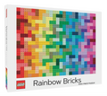 LEGO Rainbow Bricks 1000-teiliges Puzzle – Buntes LEGO-Stein-Mosaik-Puzzle