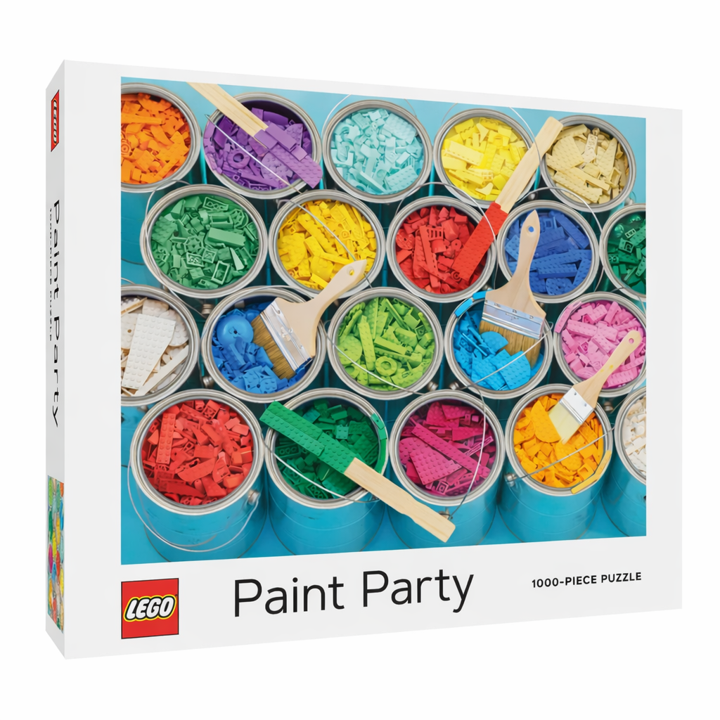 LEGO Paint Party 1000-teiliges Puzzle – Buntes LEGO-Steine-Puzzle