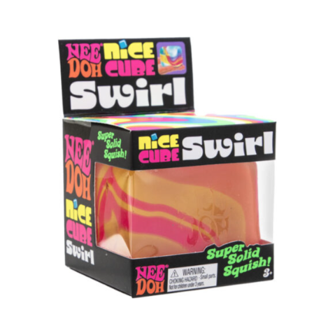 Nee Doh Nice Cube SWIRL 2,5 Zoll Squish Ball Zappelspielzeug