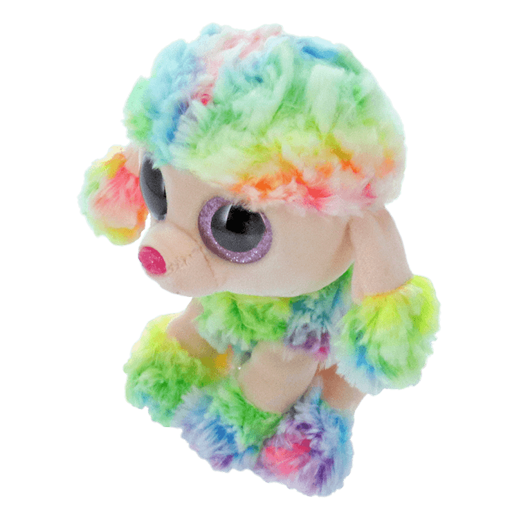 Regenbogenfarbener Pudel