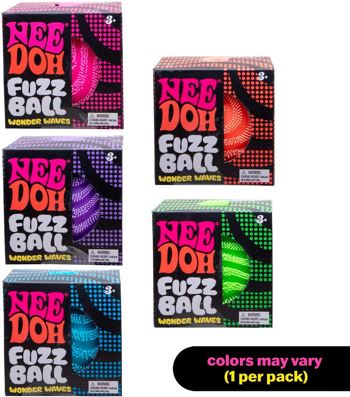 NeeDoh Fuzz Ball – Einer pro Packung (Wonder Waves)