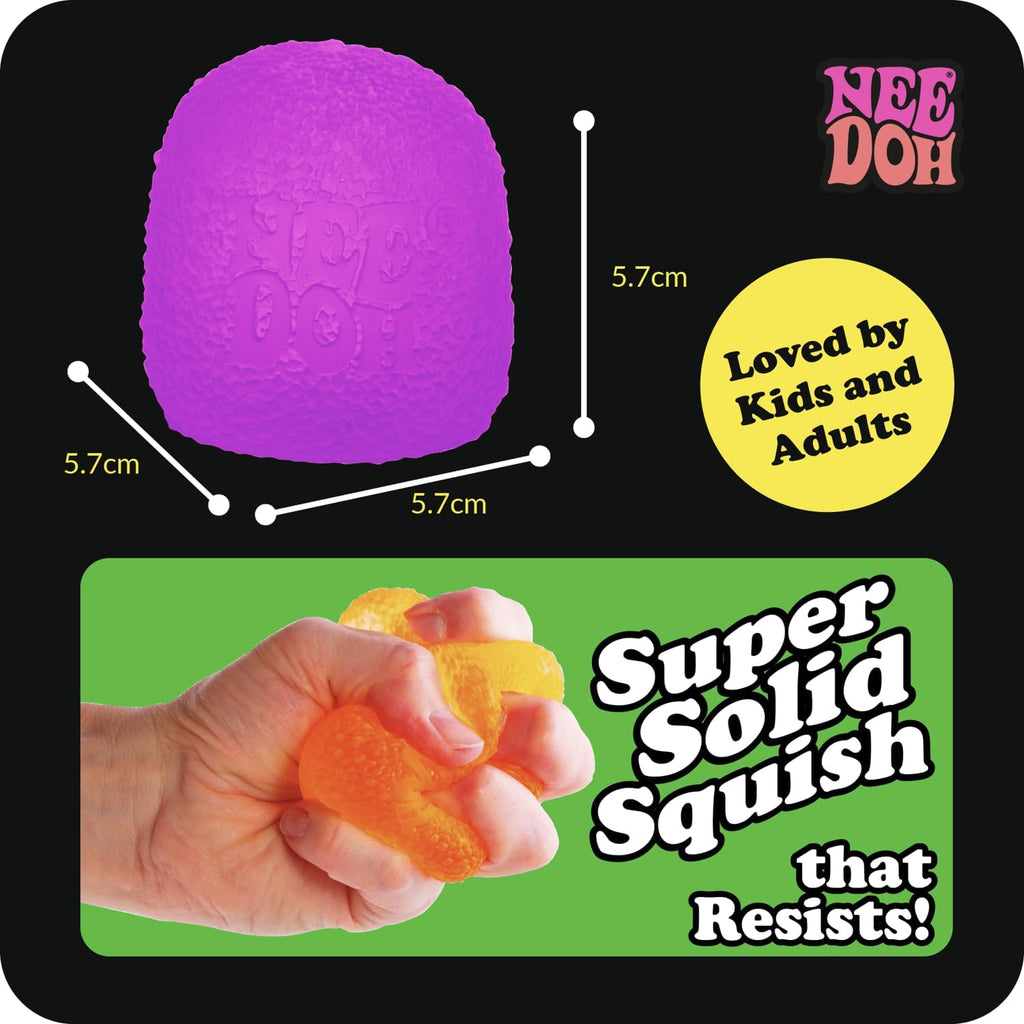 Schylling NeeDoh Gumdrop – Strukturiertes sensorisches Spielzeug mit superfestem Squish – 2,5″ hoch – Farben können variieren (1er-Pack)