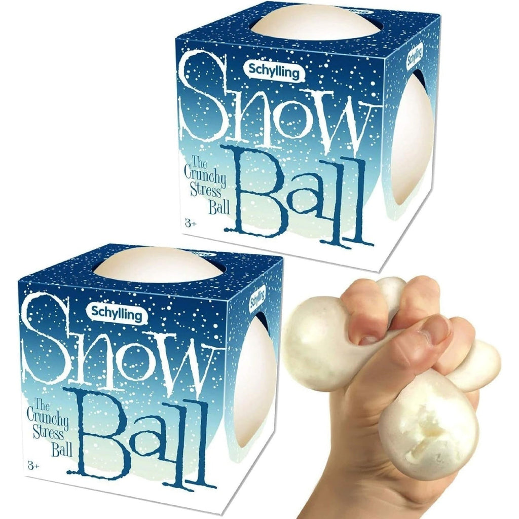 NeeDoh Schneeball-Stressbälle – knusprig und matschig – 2er-Pack