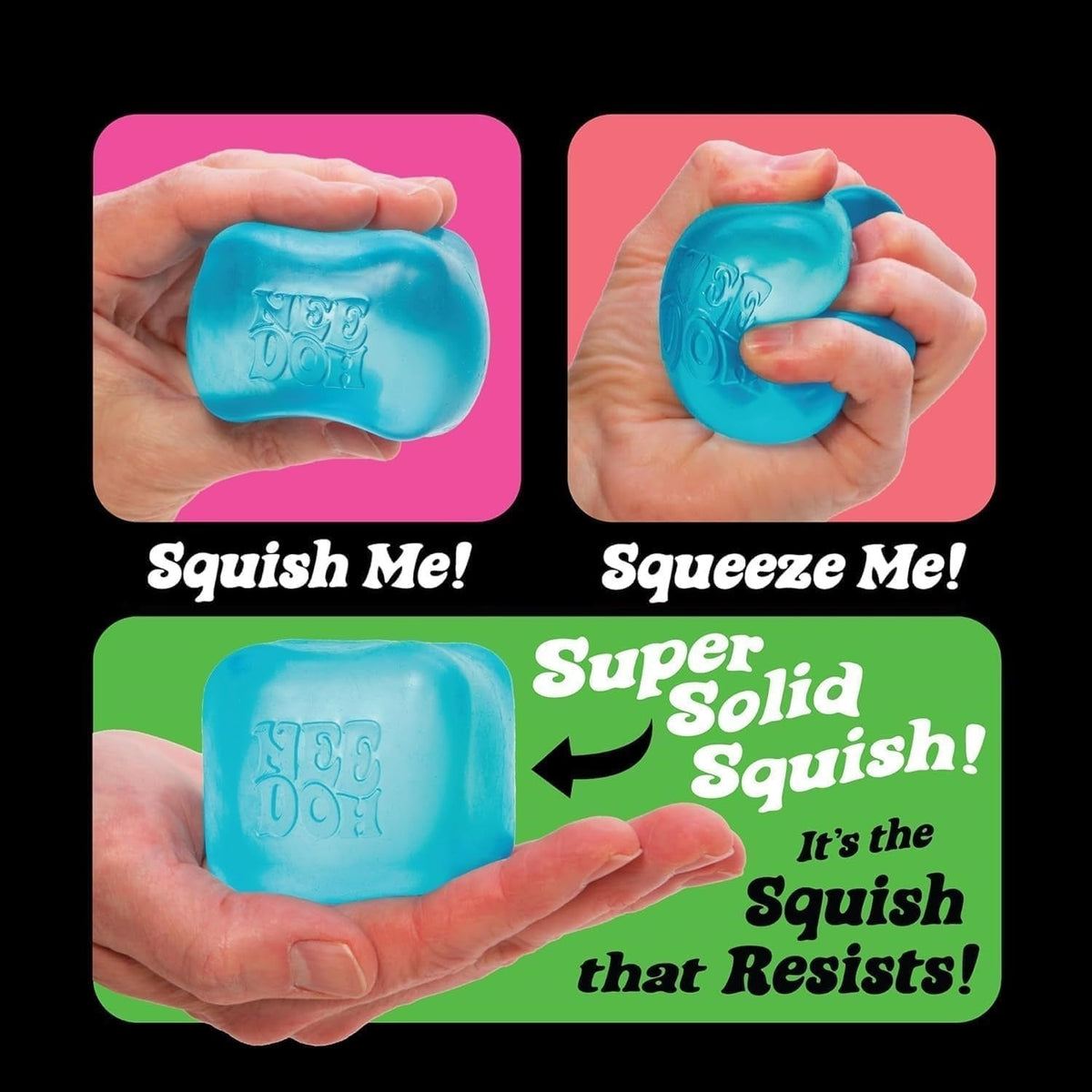 NeeDoh Nice Cube – Solid Squish – 2,25-Zoll-Würfel