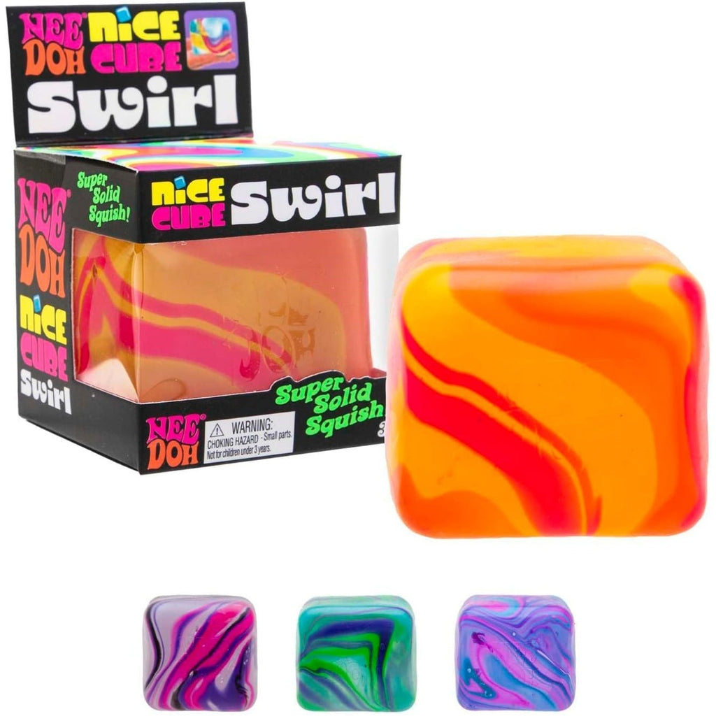 NeeDoh Nice Cube Swirl – Solid Squish – Sortiert