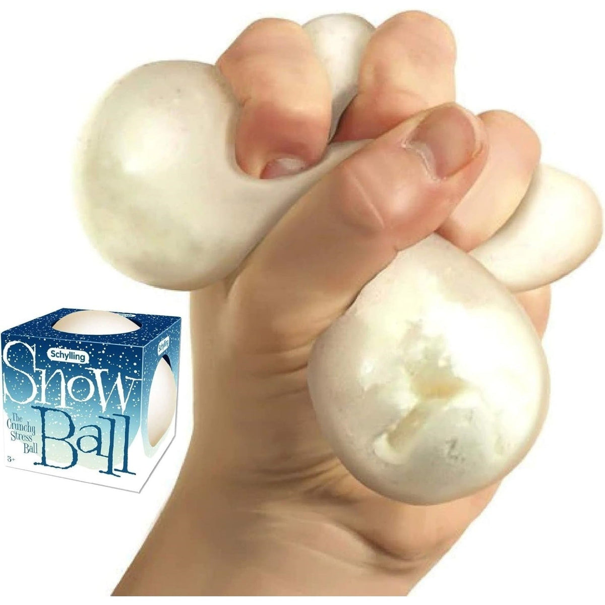 NeeDoh Schneeball-Stressbälle – knusprig und matschig – 2er-Pack