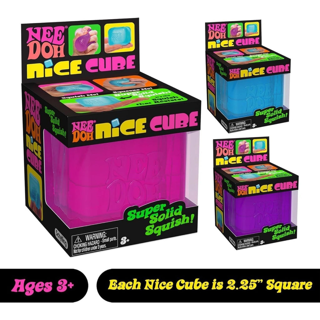 NeeDoh Nice Cube – Solid Squish – 2,25-Zoll-Würfel