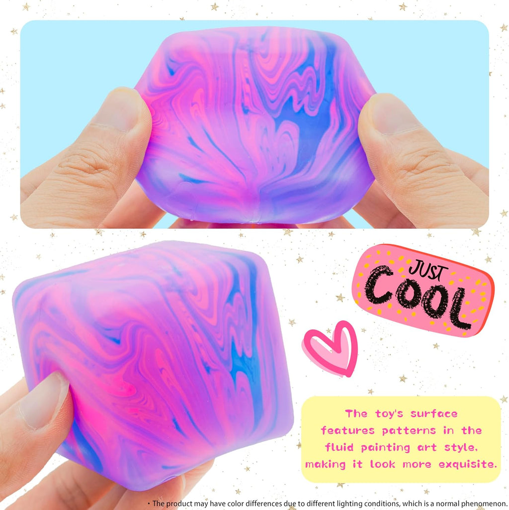 NeeDoh Nice Cube – Solid Squish – Pink & Blau