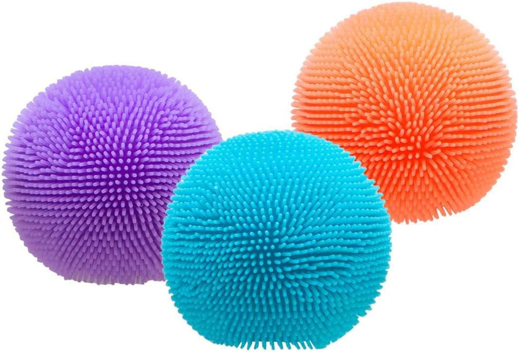Schylling Teenie NeeDoh 3er-Pack sensorische Mini-Fuzz-Bälle mit samtiger Textur und weichem Quetschgefühl. Ab 3 Jahren