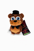 Five Nights at Freddy’s Freddy Fazbear 4-Zoll-Plüschtier – Weicher Braunbär-Plüschcharakter mit Zylinder