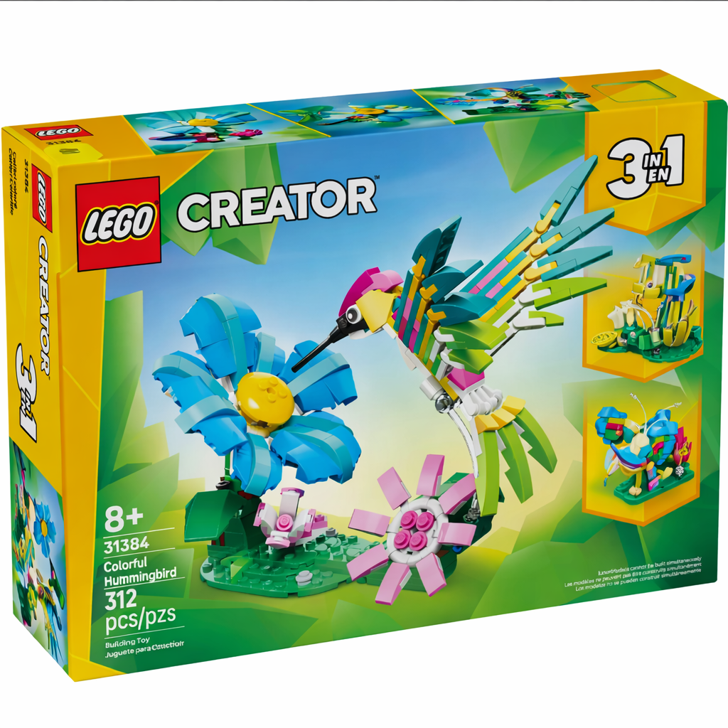 LEGO Creator 3-in-1 Bunter Kolibri 31384 Bauset